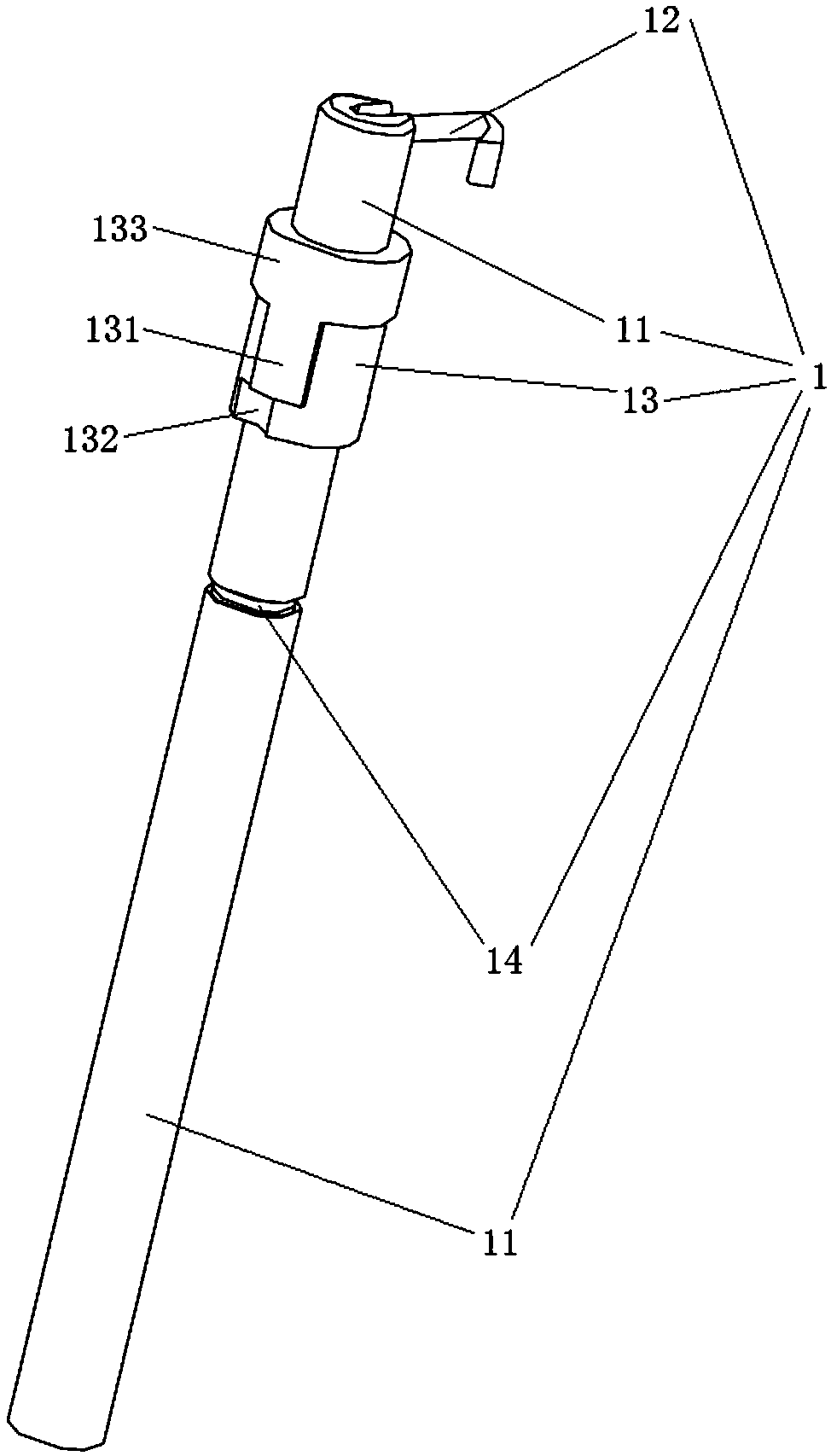 Rotatable self-positioning igniting needle for gas stove and combustor