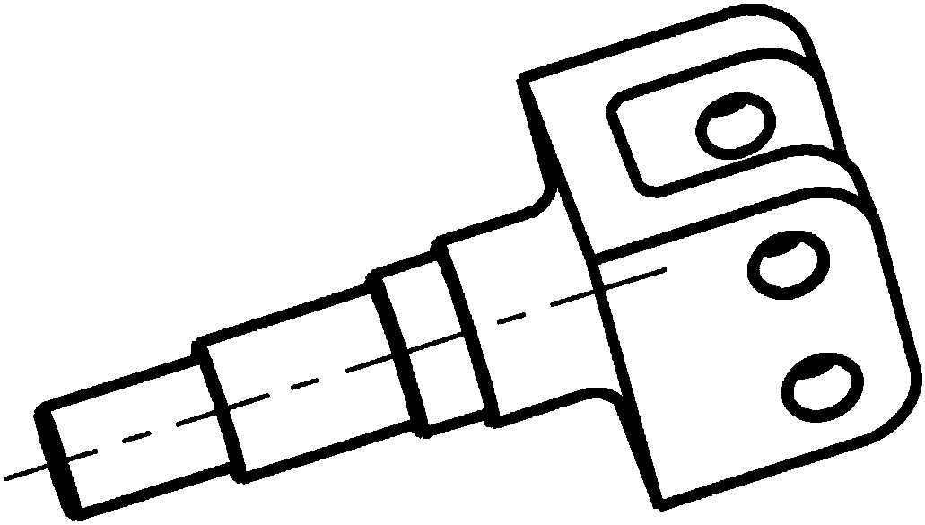 A centrifugal force loading device for a bearingless rotor flexible beam