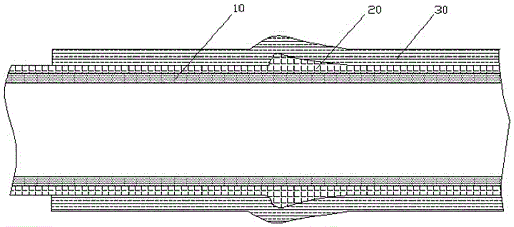 Manufacturing method for novel rubber sleeve with steel wire therein