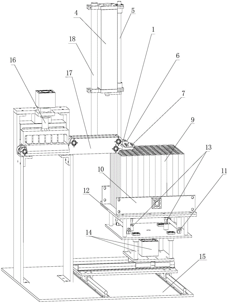 Automatic putting device for round paper scrip of fireworks