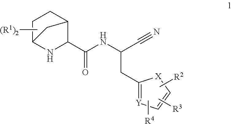 Substituted 2-aza-bicyclo[2.2.1]heptane-3-carboxylic acid (cyano-methyl)-amides inhibitors of cathepsin C