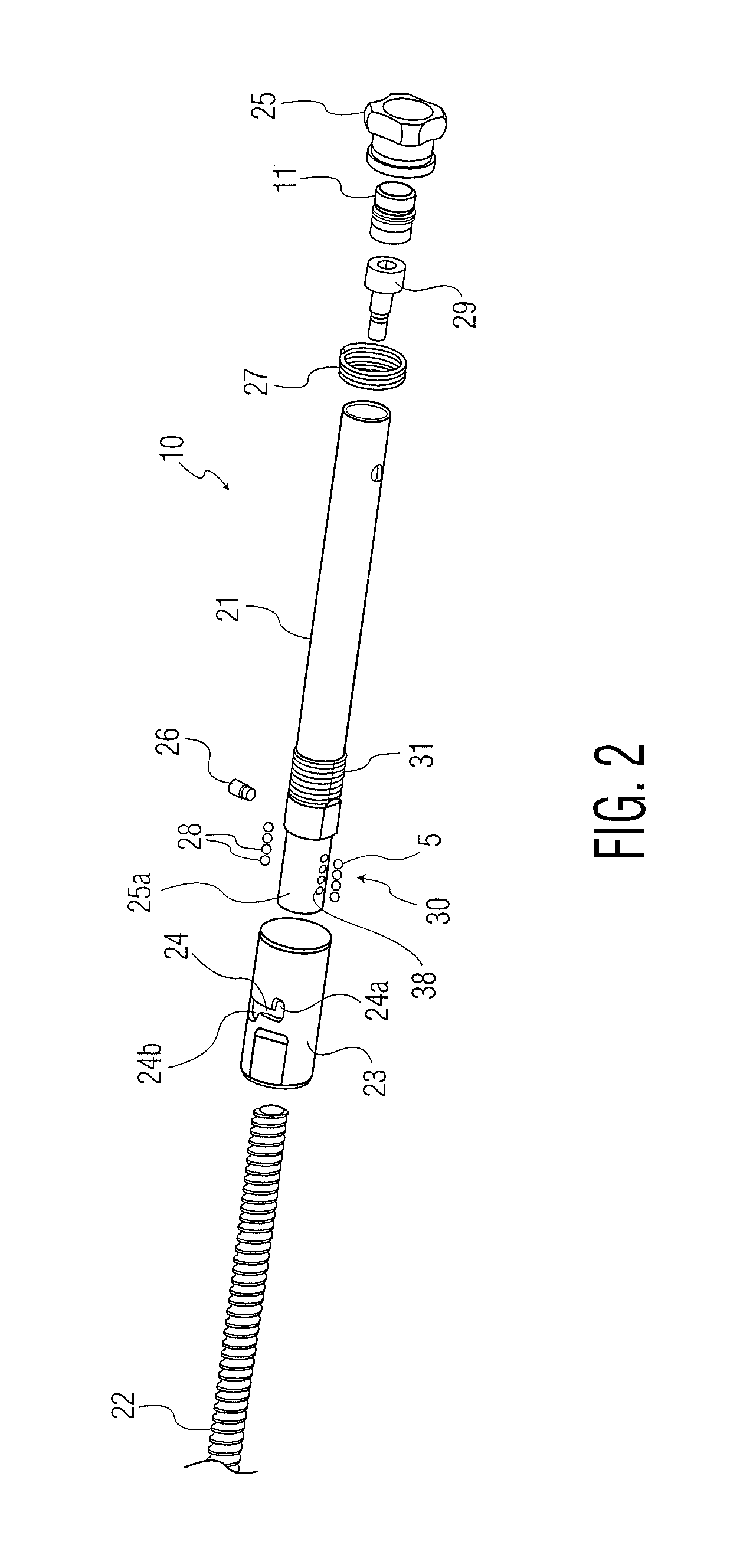 Telescopic strut for an external fixator