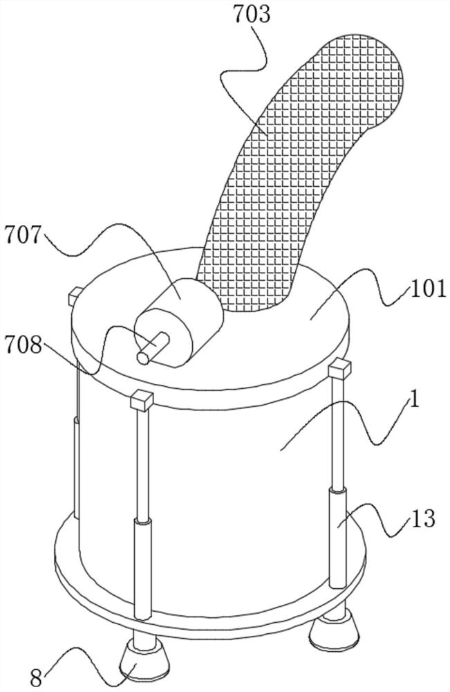 A cleaning and cutting device for decoction pieces of traditional Chinese medicine