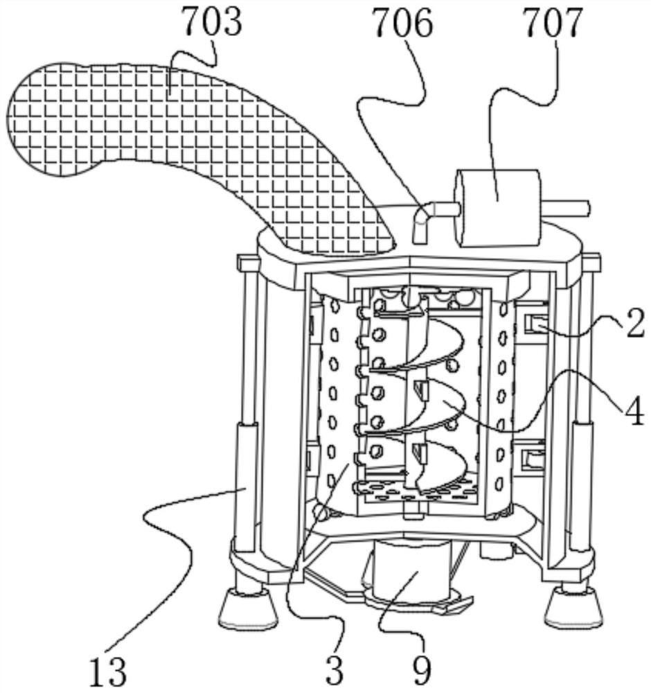 A cleaning and cutting device for decoction pieces of traditional Chinese medicine