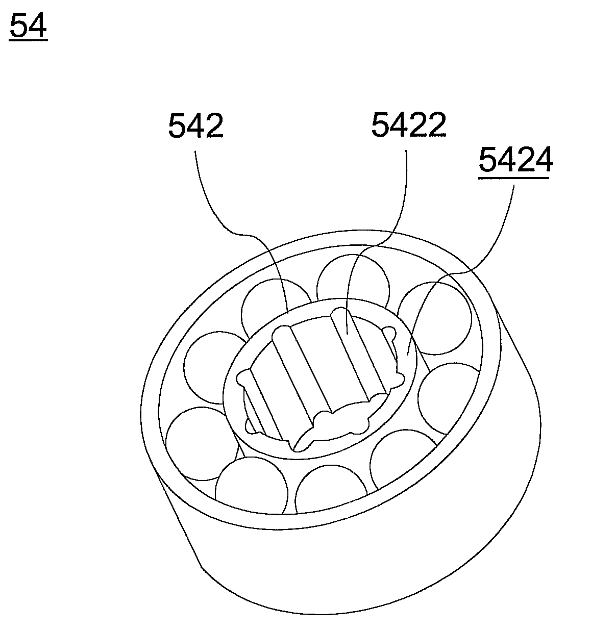 Fan and bearing structure