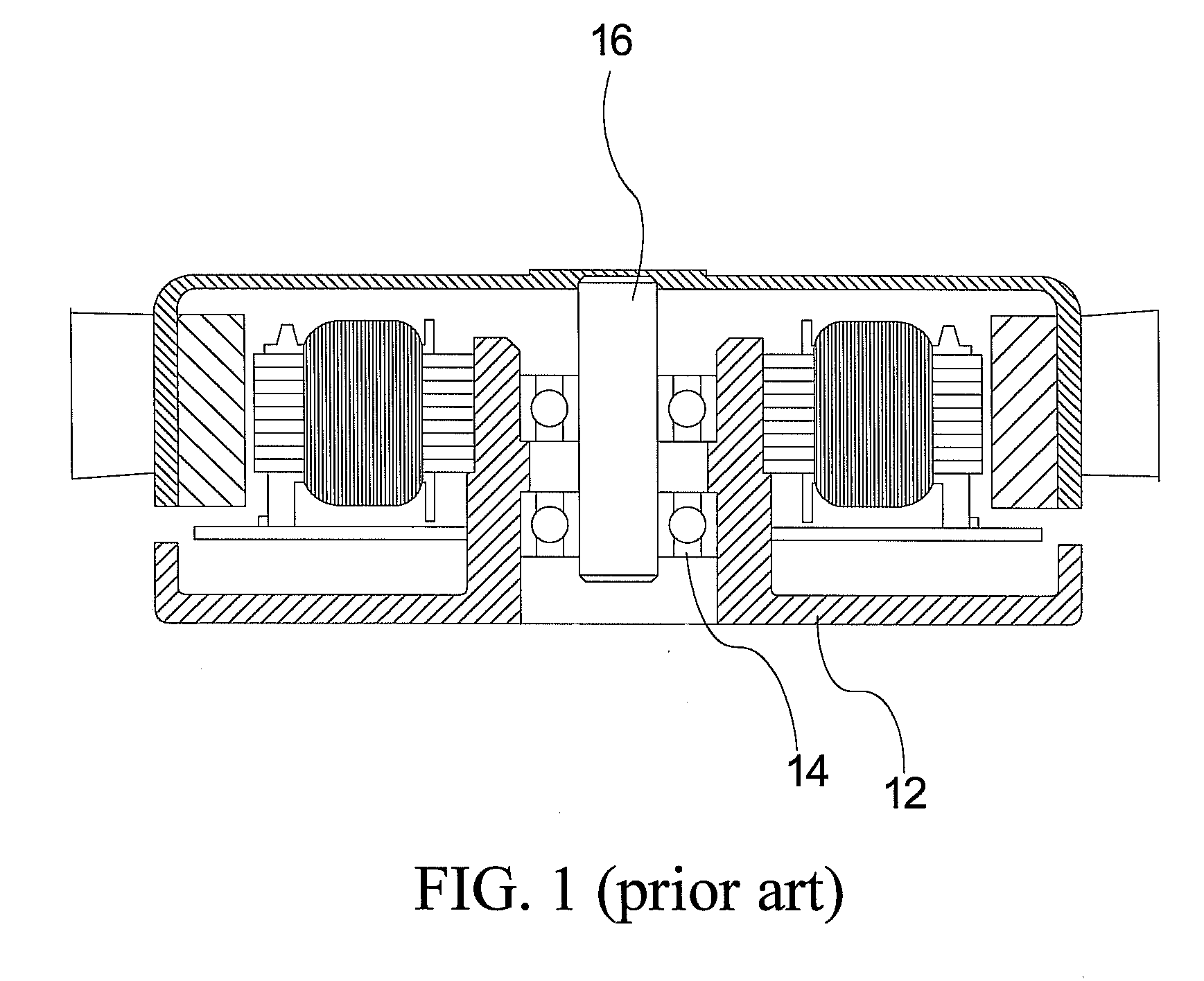 Fan and bearing structure