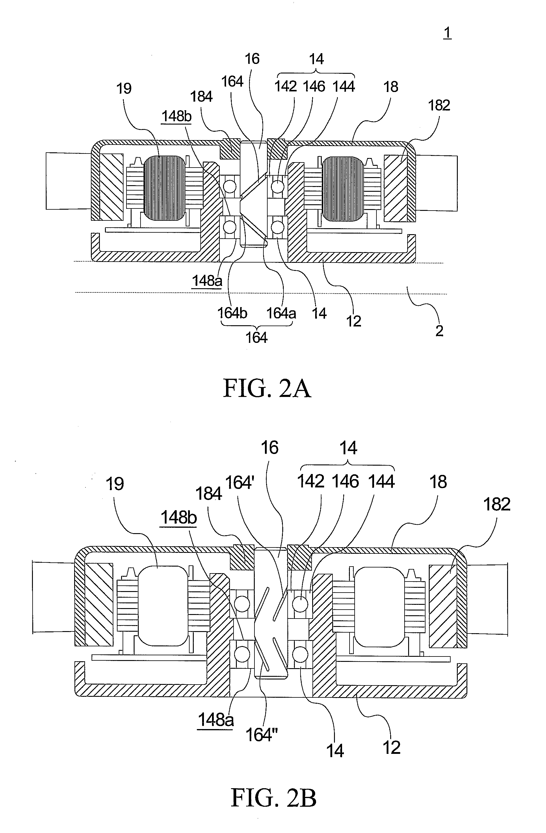 Fan and bearing structure