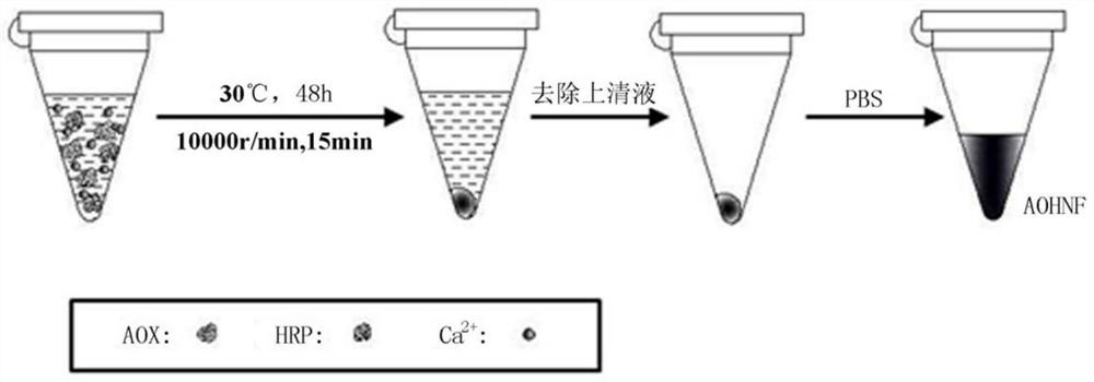 A method for quantitative analysis of alcohol based on dual enzyme-inorganic nanoflower composite material