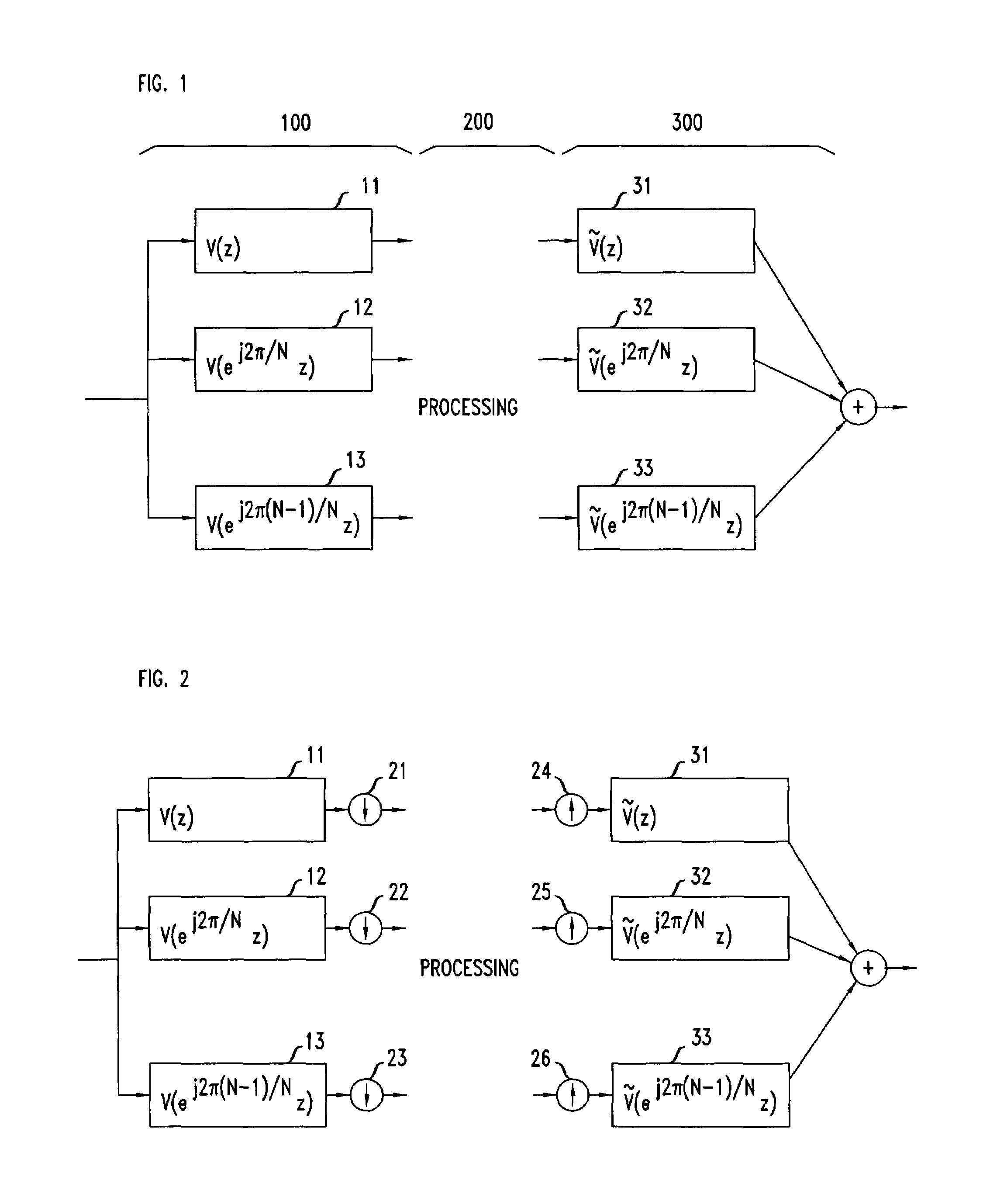 Nonuniform oversampled filter banks for audio signal processing