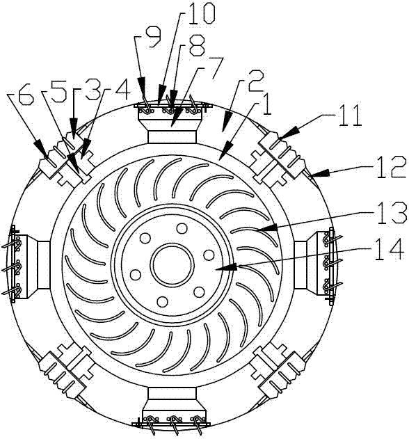 Rotary milling and planing tool bit