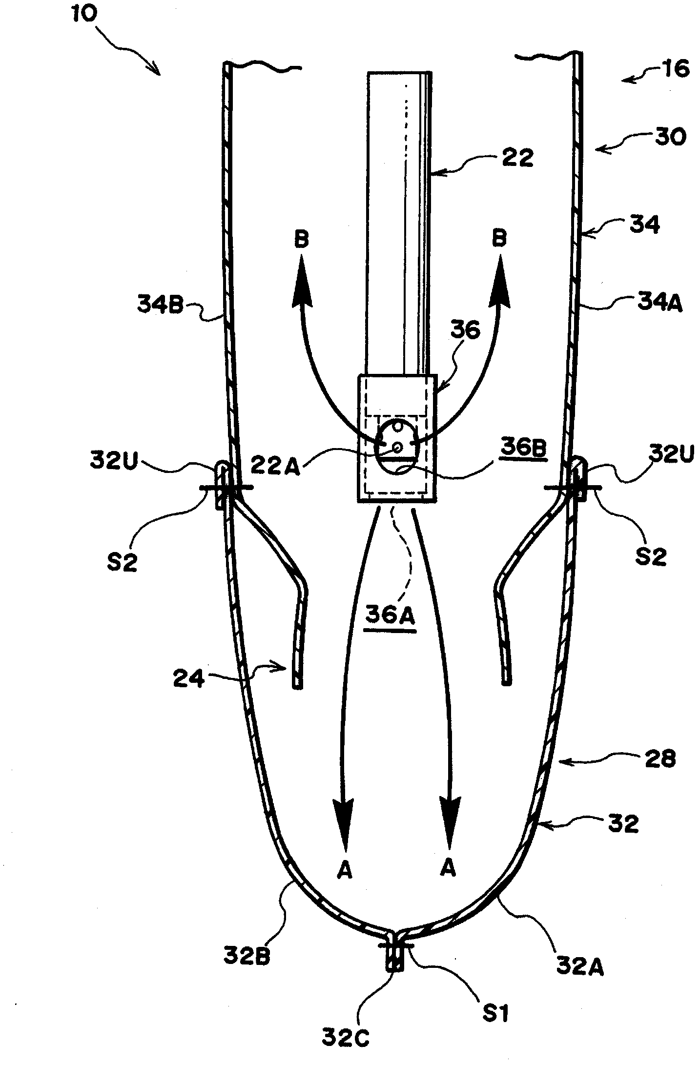 Side airbag device for vehicle