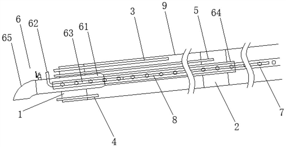 Thin coal seam bedding long drill hole extraction system and method