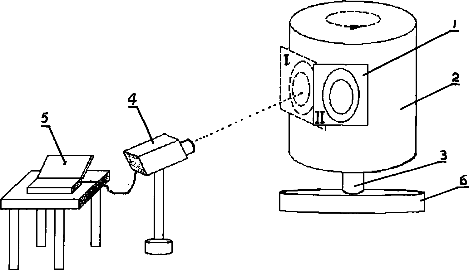 Monocular vision measuring method of non-contact precision measuring corner