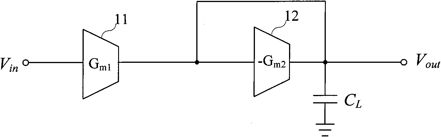 Wide band amplifier with frequency compensation