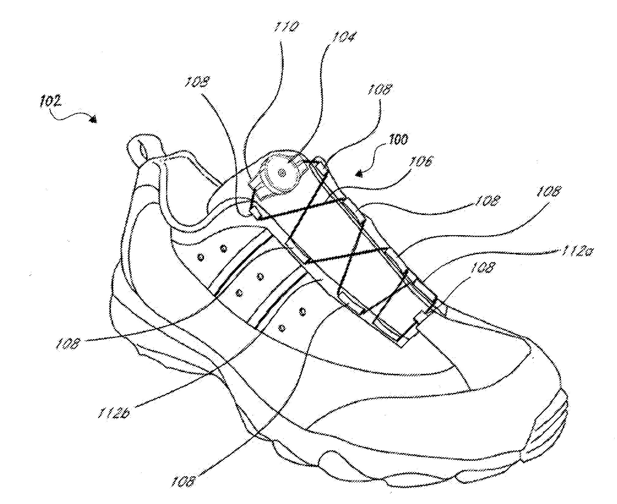 Methods and devices for retrofitting footwear to include a reel based closure system