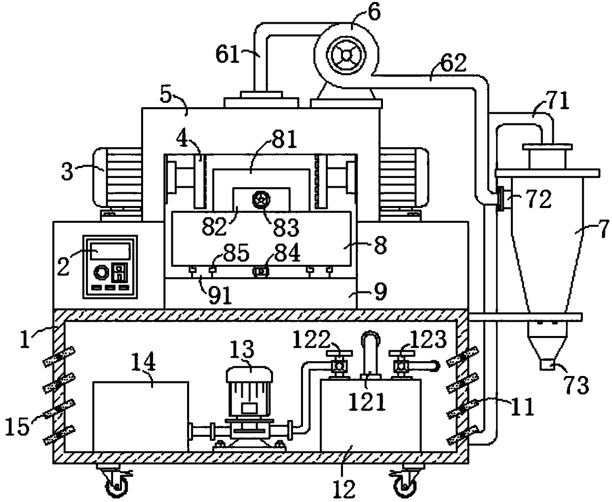 Brick polish machine for refractory material