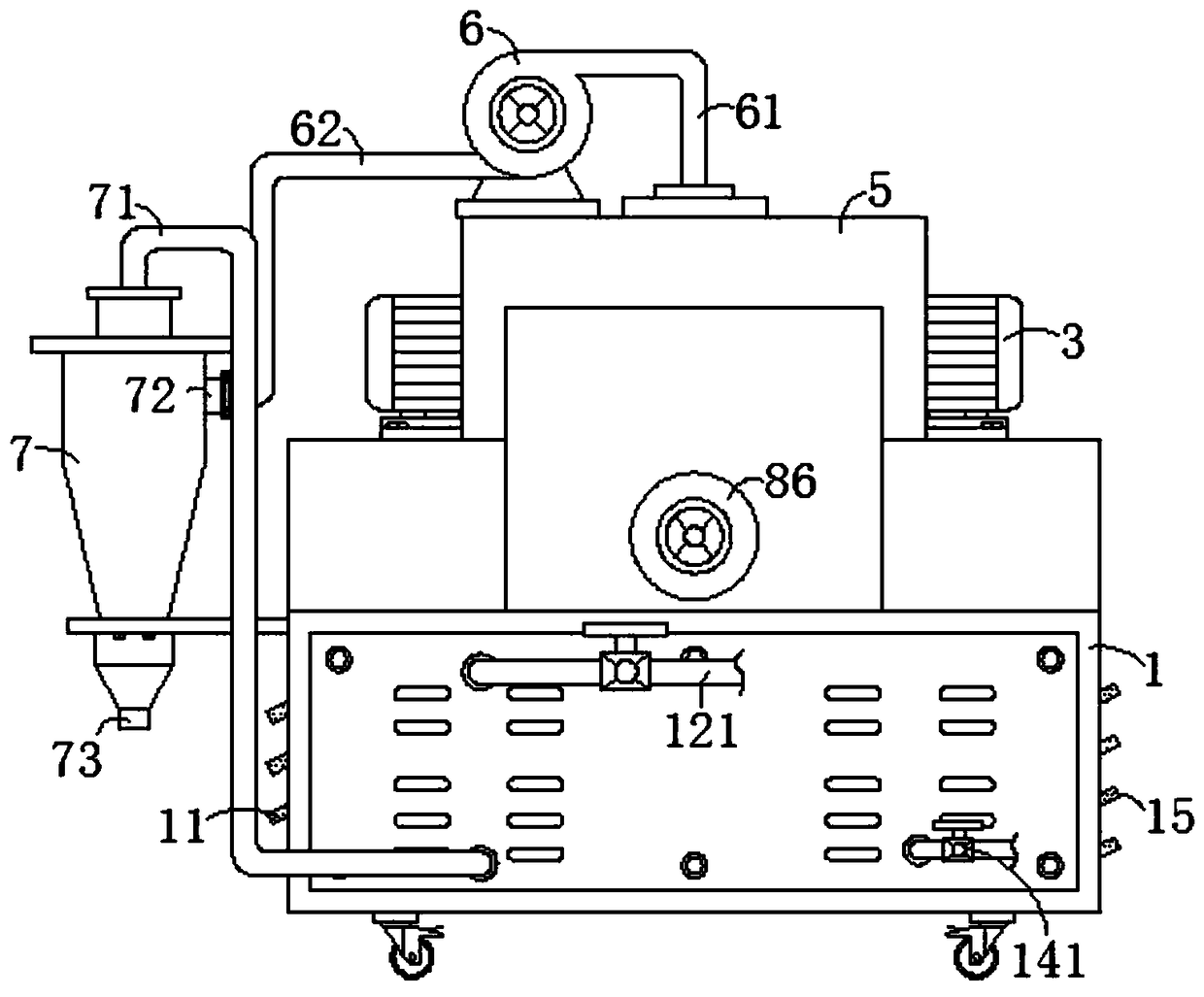 Brick polish machine for refractory material