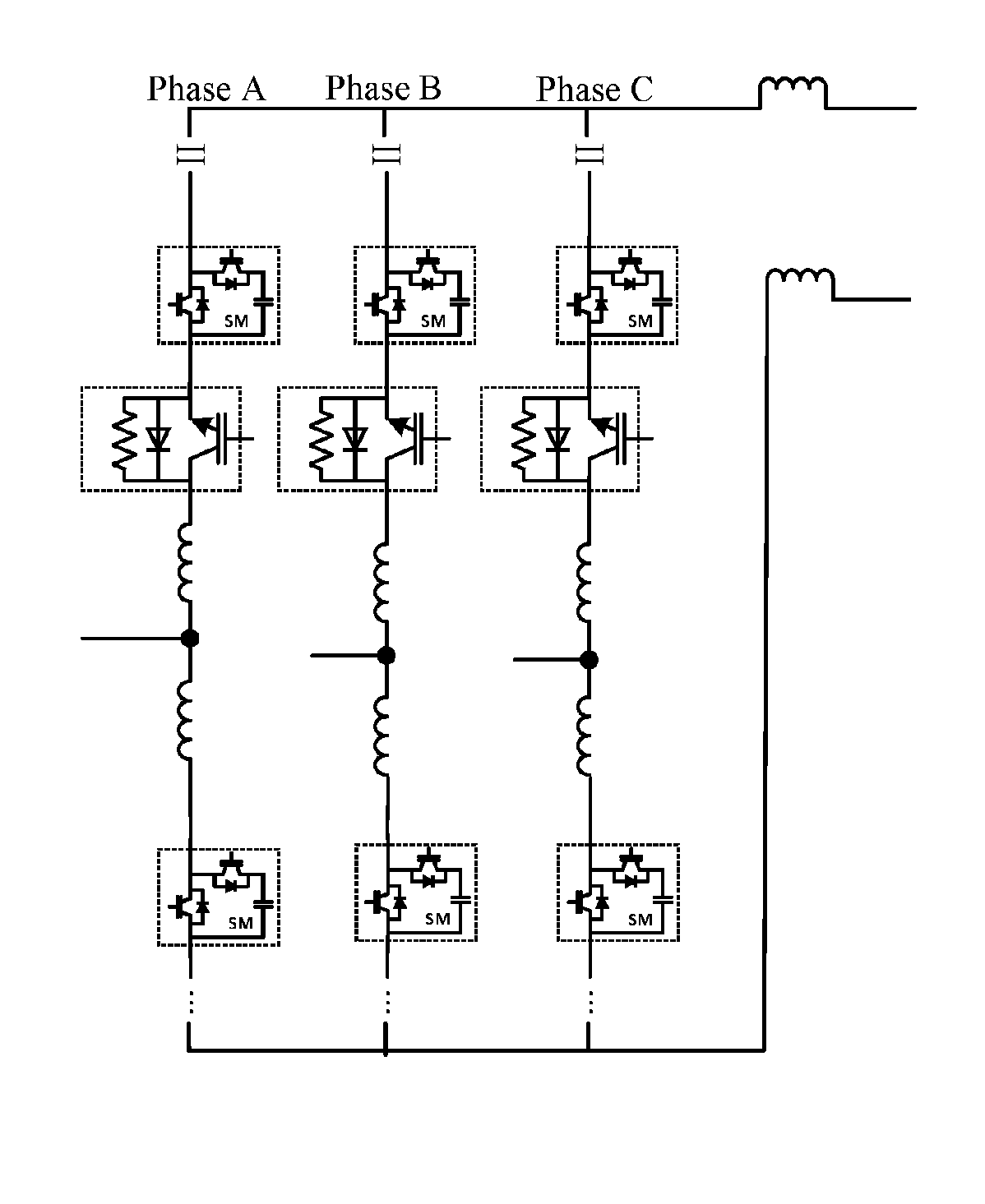 Direct-current power transmission protection device, converter and protection method