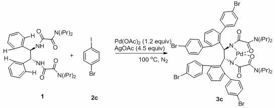 A chiral bis[n,o] cyclopalladium complex and its synthesis method