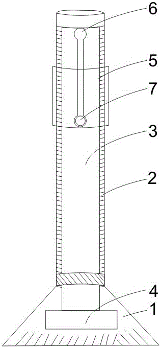 Control method for rising and falling dual-purpose mop with positioning grooves