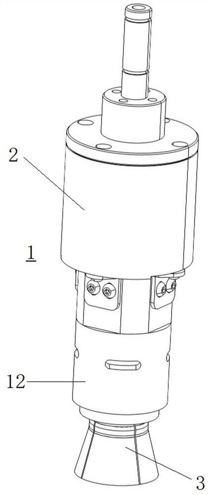 Sample injection bottle grabbing cover opening and closing mechanism