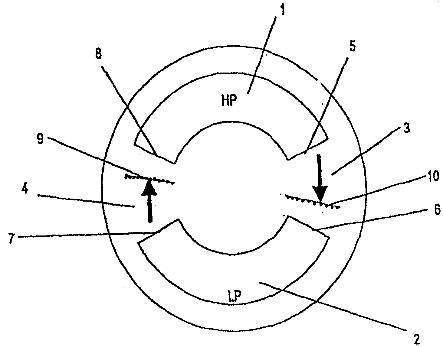 Method for reducing noise and cavitation in machines and pressure exchangers which pressurize or depressurize fluids by means of displacement principle