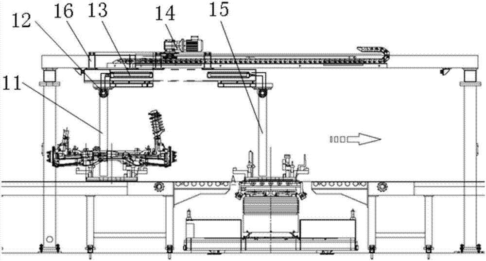 A pallet automatic transfer device and conveying system