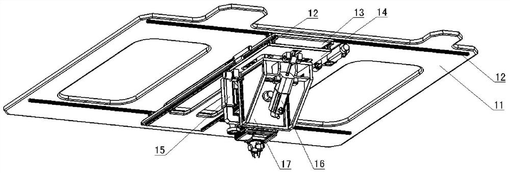 A flexible hole-making device for a large-span weak steel gantry