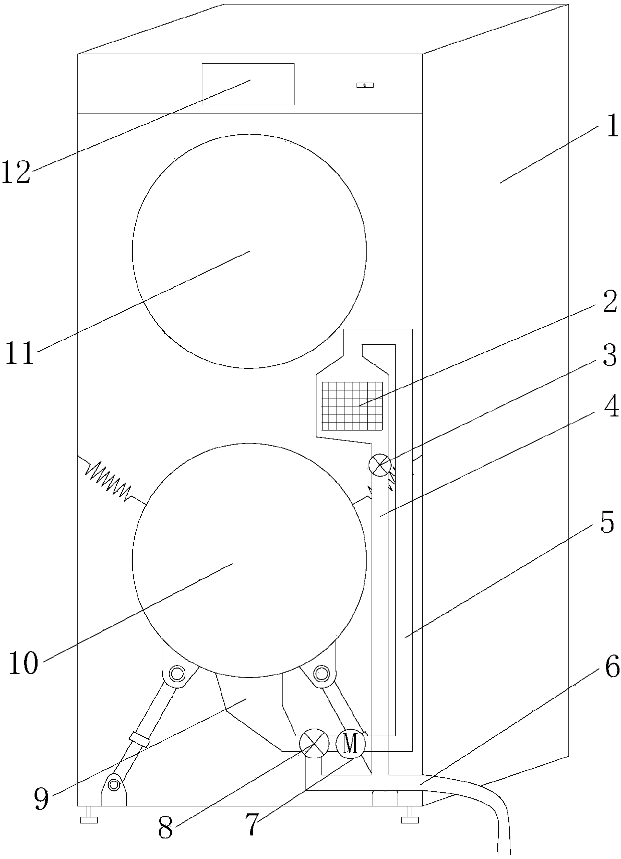 Clothes washing drying integrated machine and control method thereof