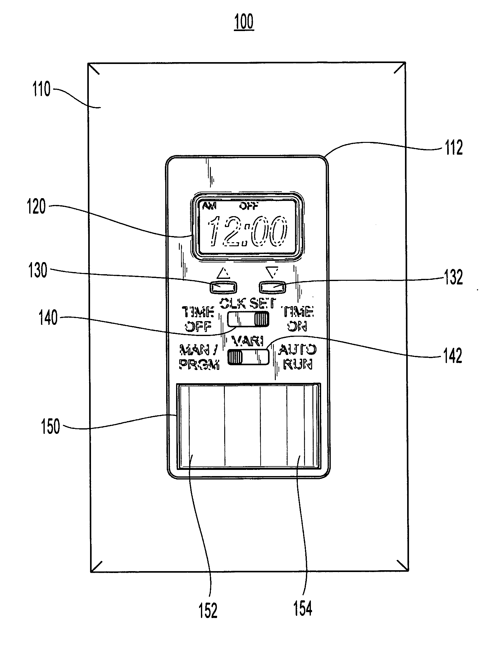 Automatic and manual wall switch device