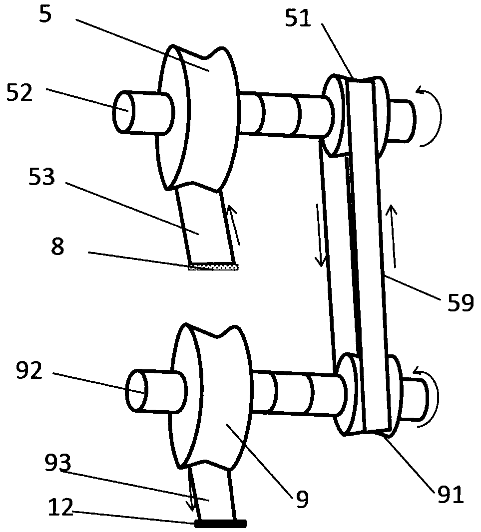 Hydrate mortar system thickening separation device and separation method