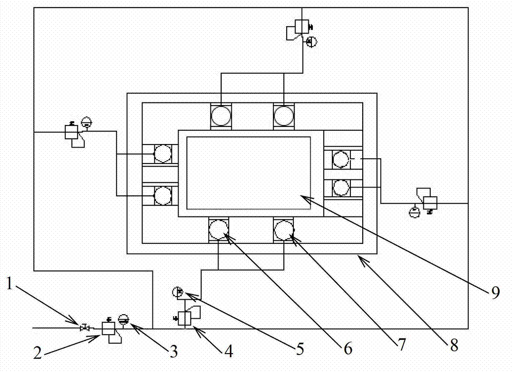 Mask plate installing device of exposure machine
