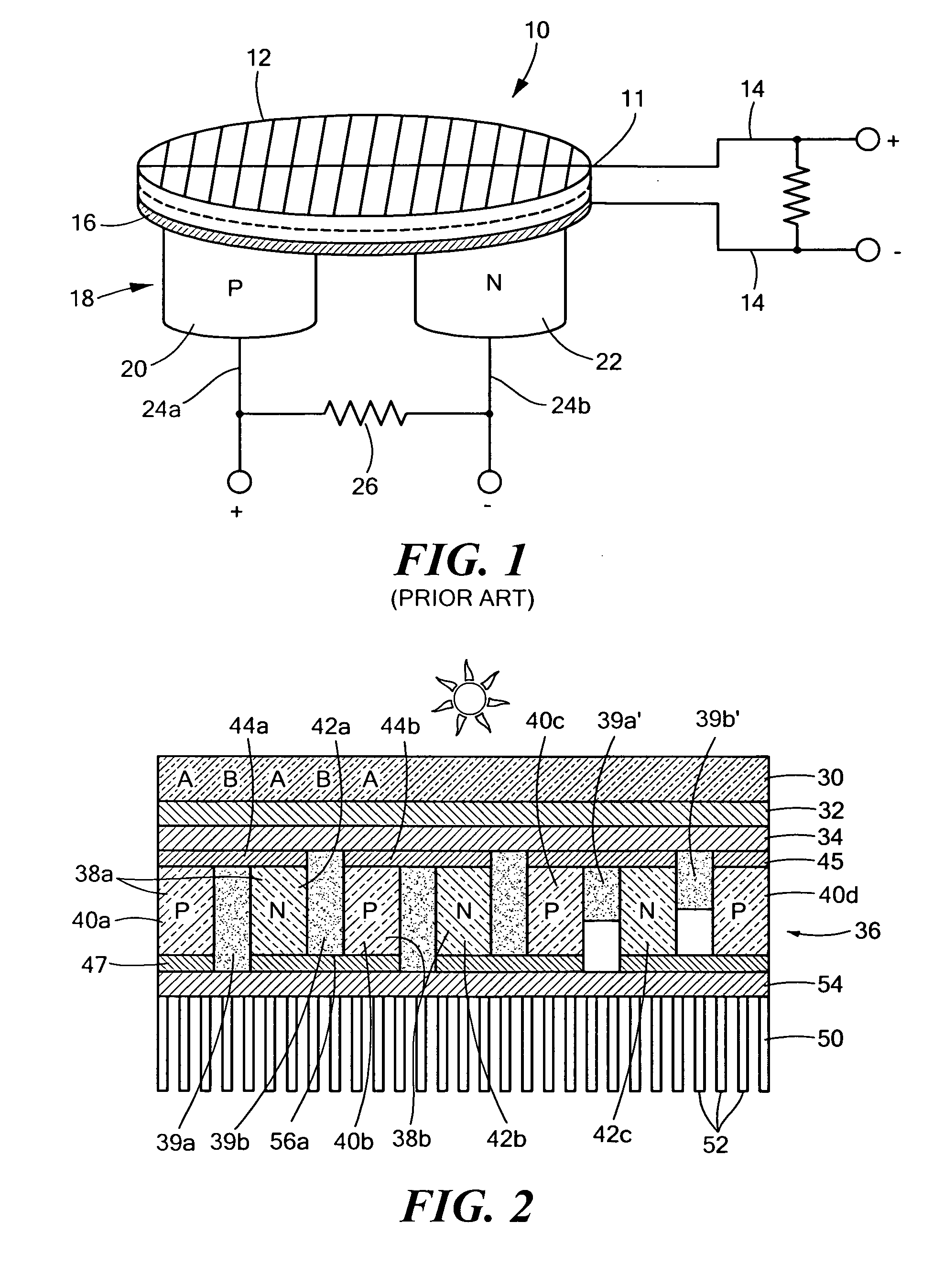 Combined thermoelectric/photovoltaic device for high heat flux applications and method of making the same