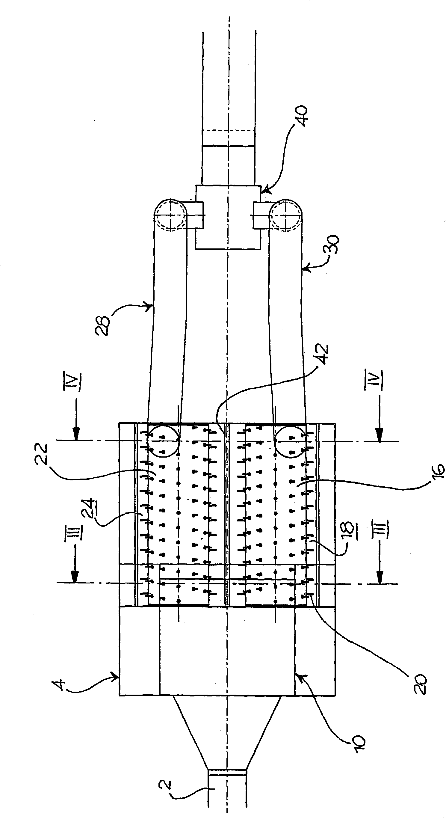 Axial opener for the treatment of fiber tufts