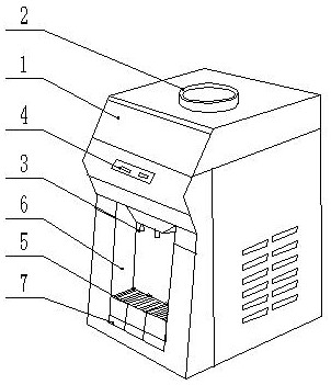 Water collecting box for water dispenser