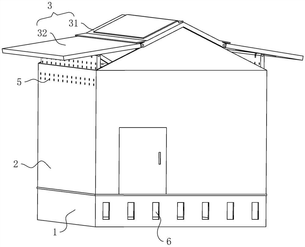 Heat dissipation system of box-type substation