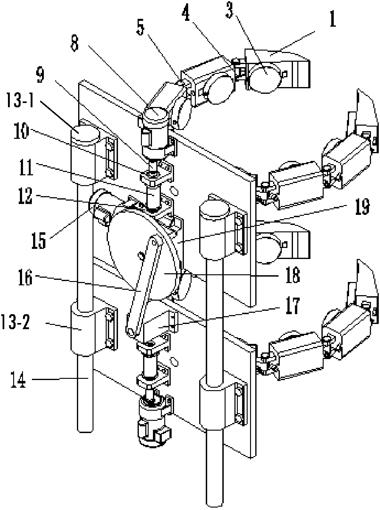 Inspection Robot Mechanism of Hugging Mine Hoist Based on Electromagnetic Chuck