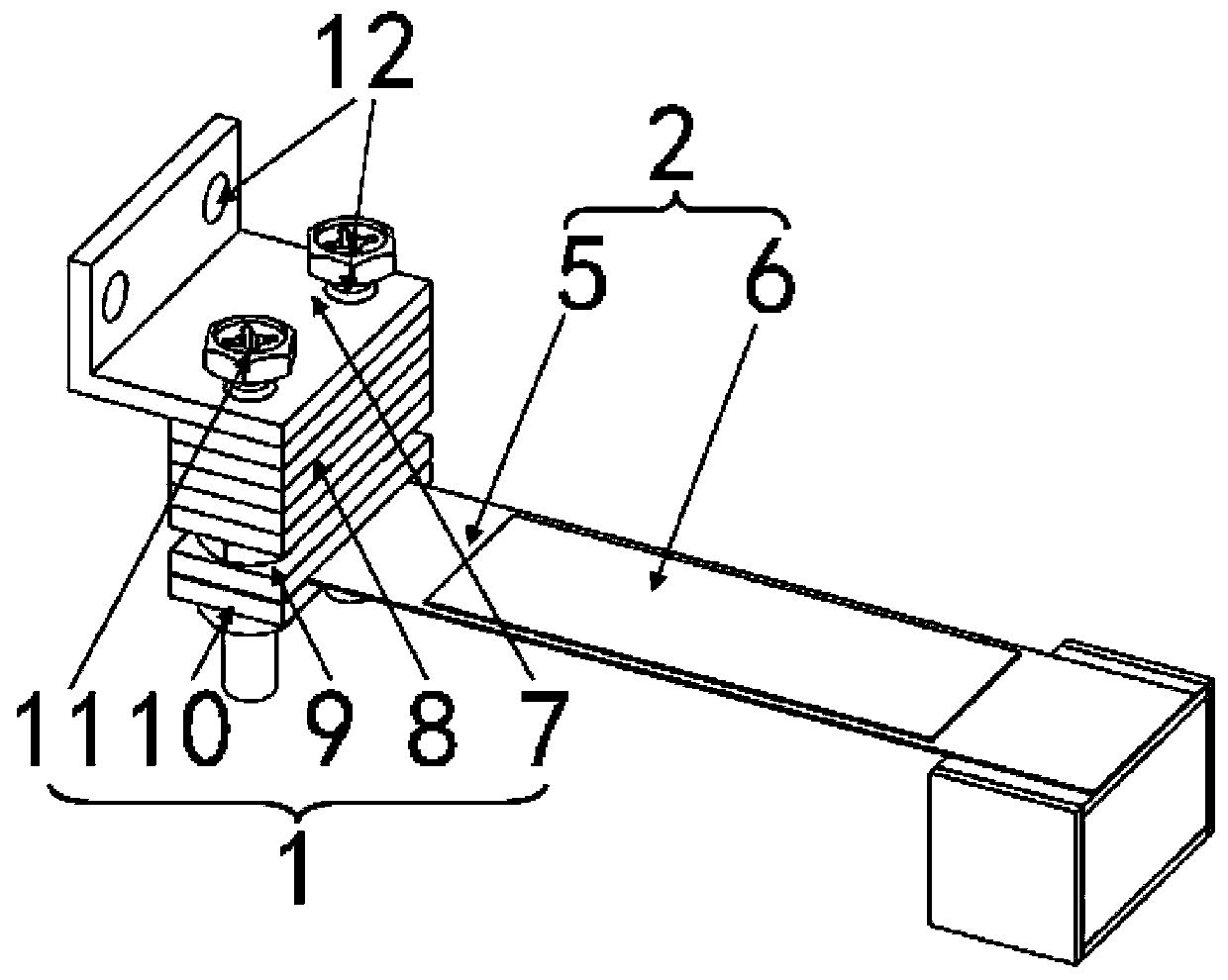 Stepless continuous tuning piezoelectric low amplitude vibration energy harvester