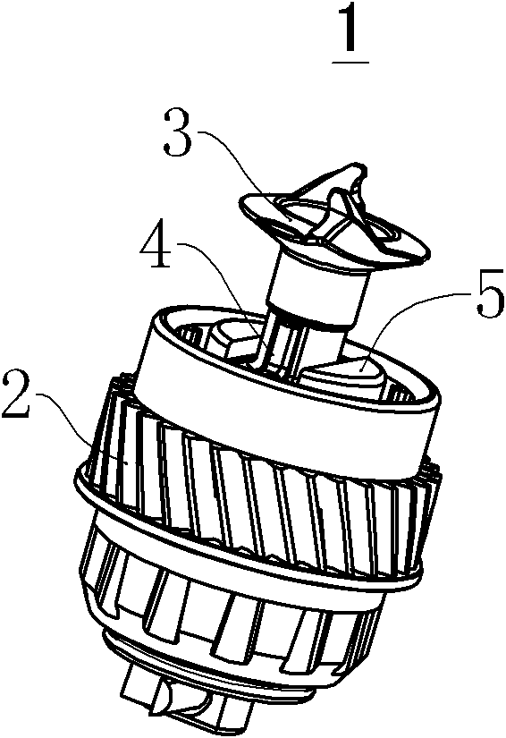 Rotating driving force receiver and drive component