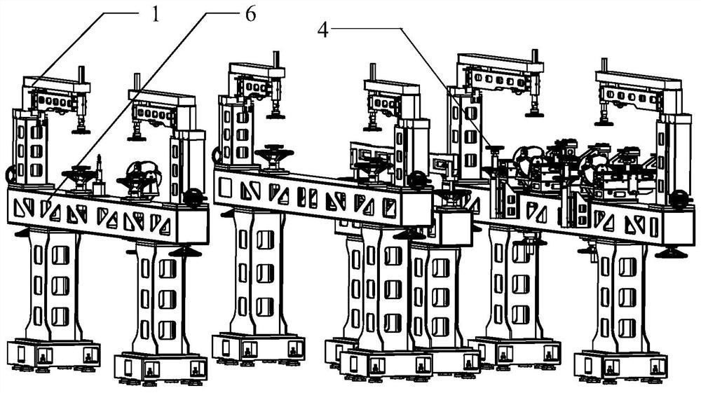 An aircraft outer wing positioning and clamping device