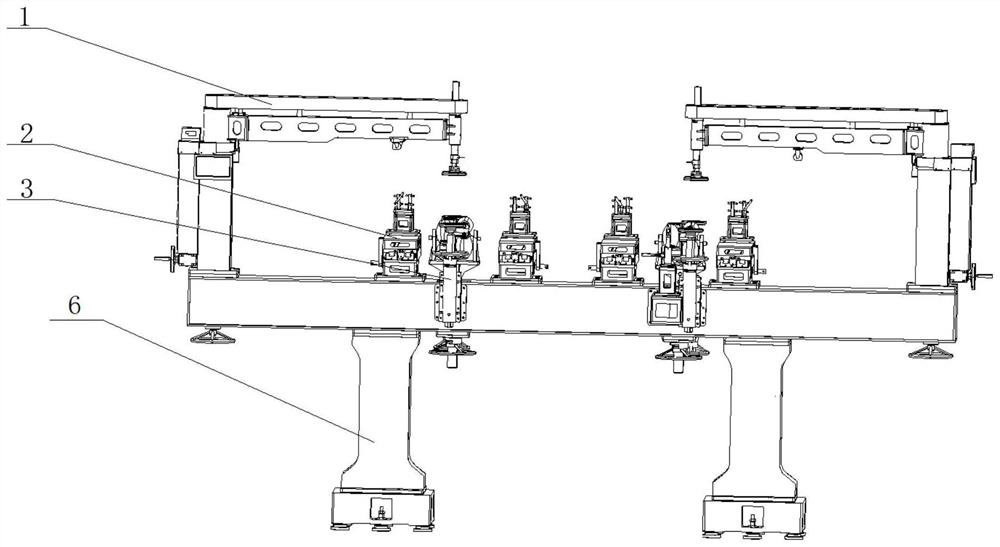 An aircraft outer wing positioning and clamping device