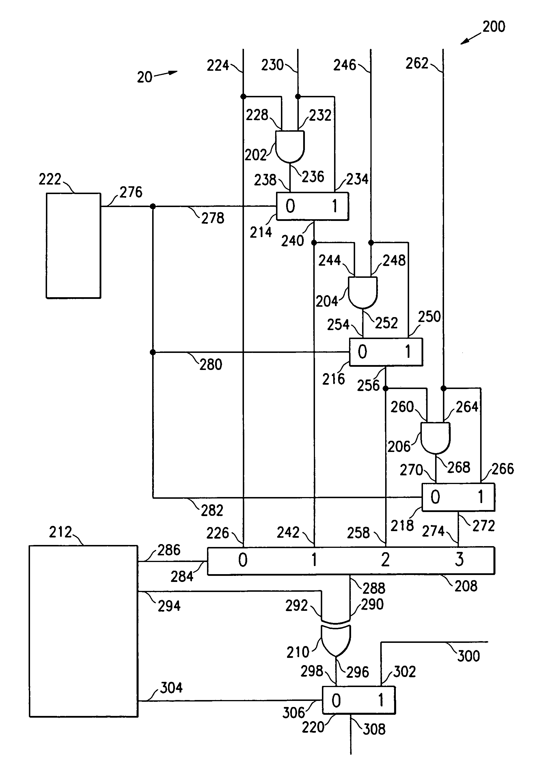 Circuit apparatus and method for testing integrated circuits using weighted pseudo-random test patterns