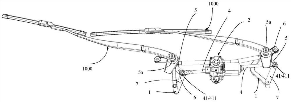Driving device of wiper blade, wiper system and automobile