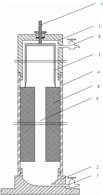 Safety separating device for shell and grain of small-sized composite solid rocket engine