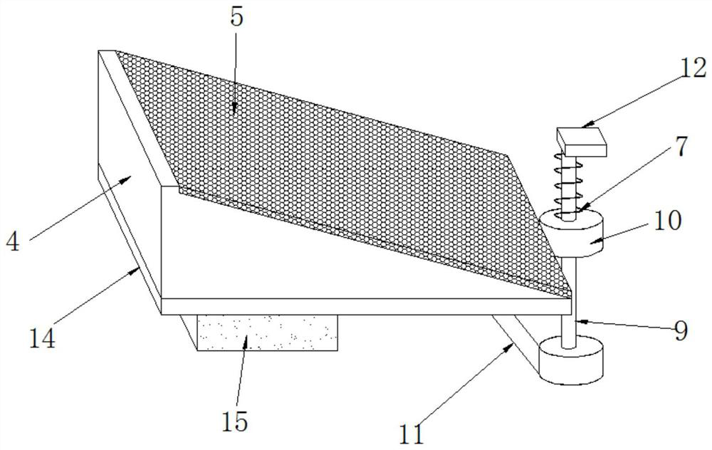 Sedimentation device for sewage treatment