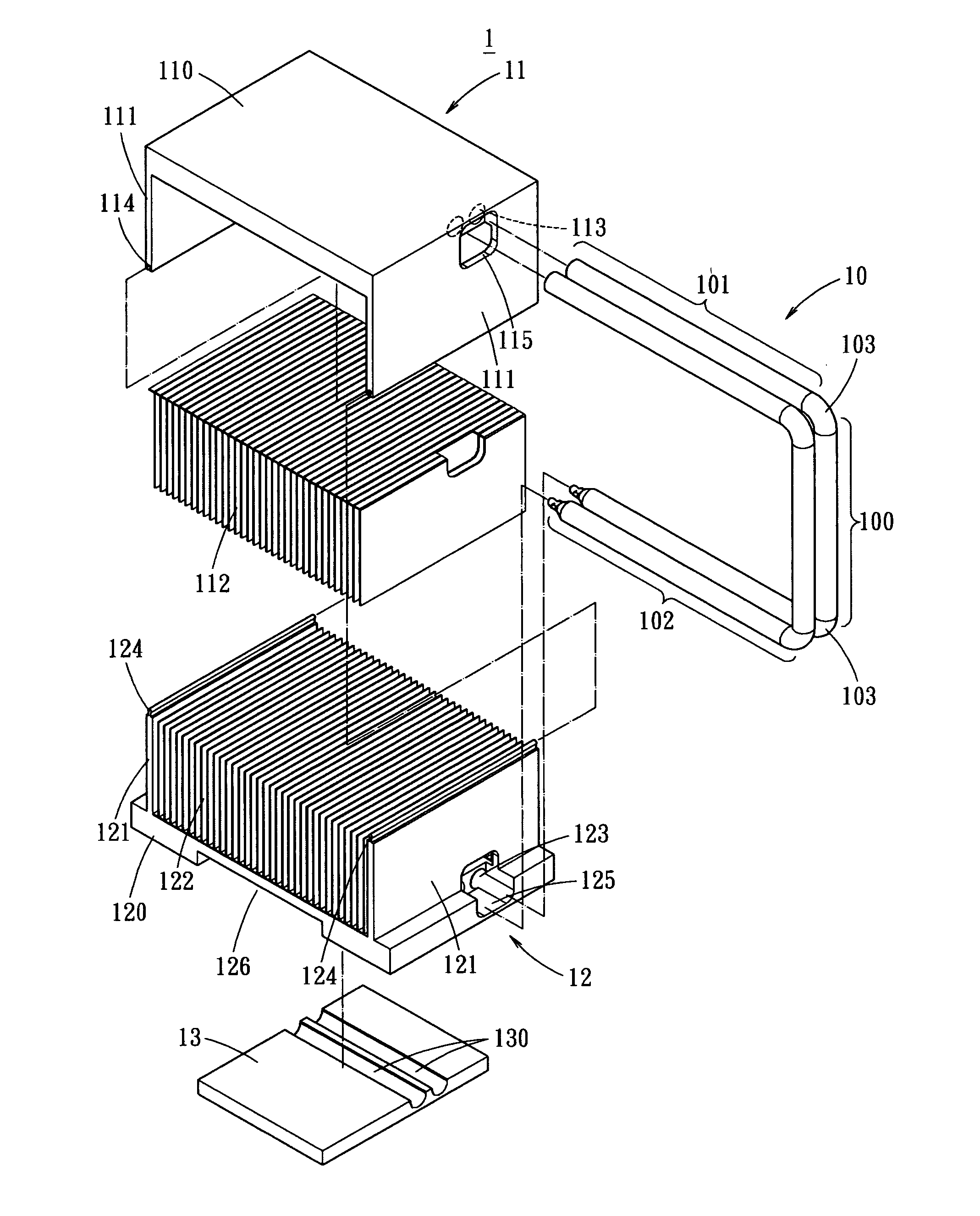 Dual-layer heat dissipating structure