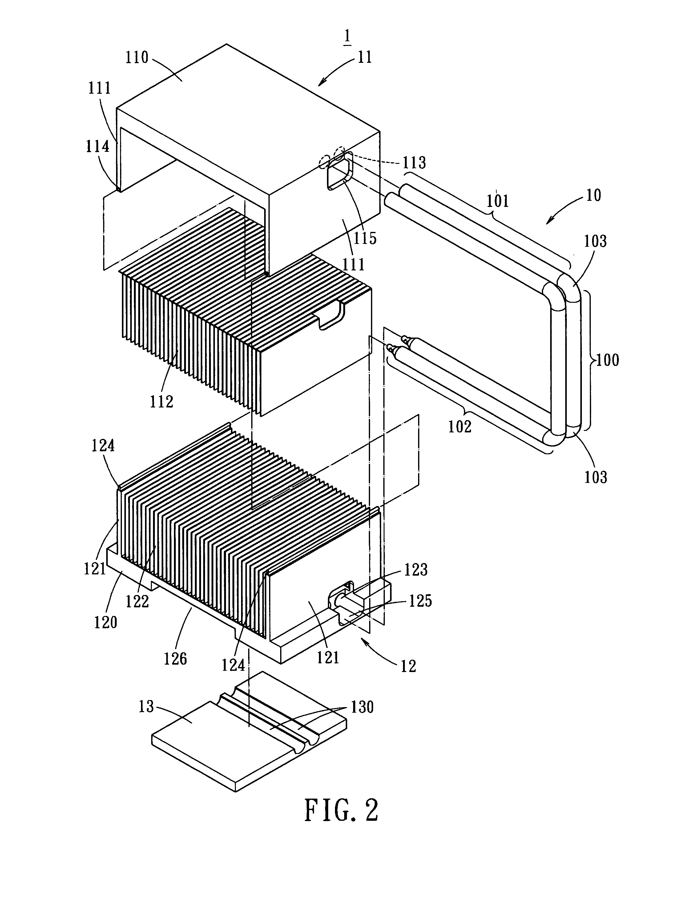Dual-layer heat dissipating structure