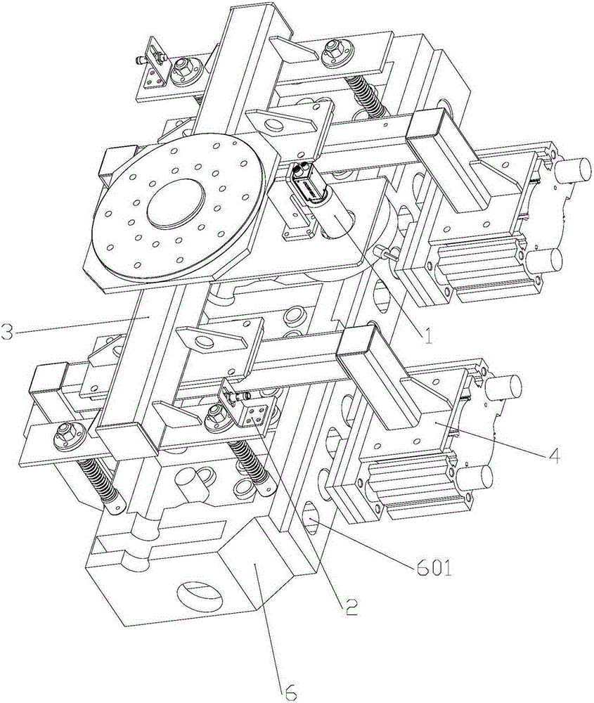 Robot transporting clamp and transporting system used for engine cylinder covers and based on vision
