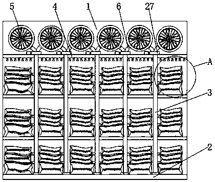 Moisture-proof storage device for agricultural planting fertilizers