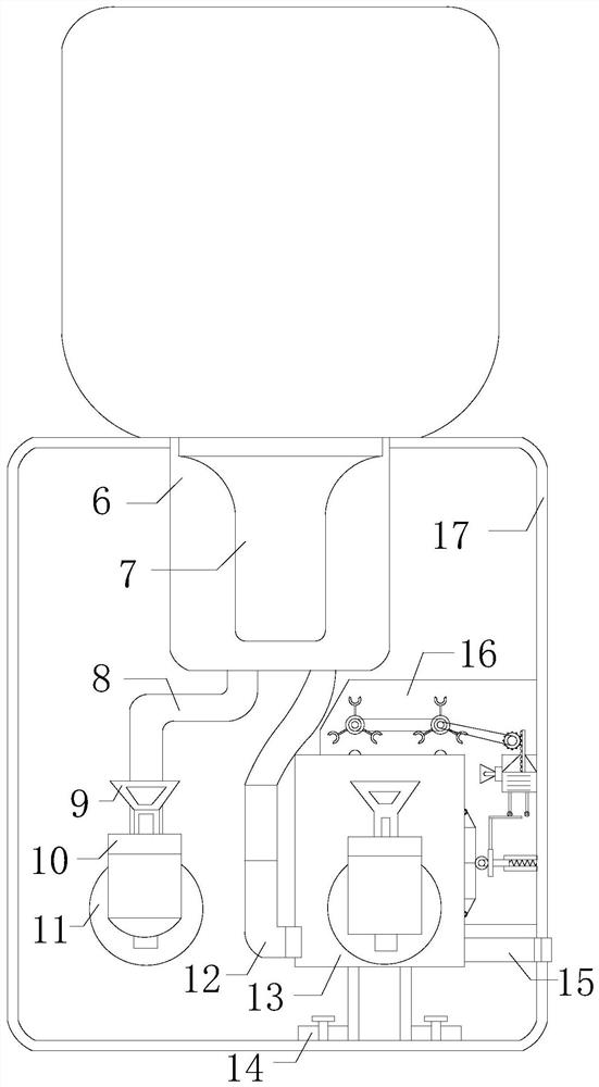 A water dispenser overheat protection device based on metal deformation and silent heat conduction